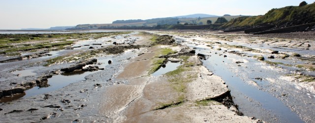  rocks, Helwell Bay, Ruth walking round the coast, Somerset