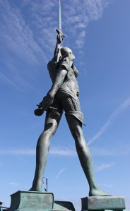 Pregnant statue from behind, Ruth Livingstone, Ilfracombe