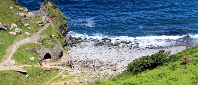 Ruth on SWCP, Heddon's Mouth Beach, north Devon