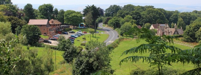 The Windmill Inn, West Quantoxhead, Ruth walking the Somerset Coast Path