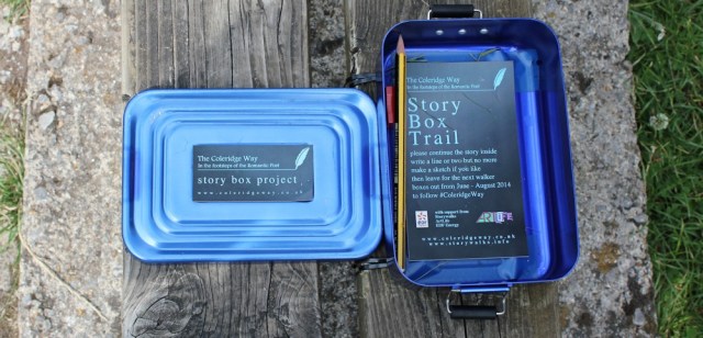 Coleridge Way Story Box Project, Ruth walking the coast of Somerset