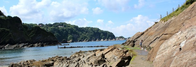 steps to nowhere, Combe Martin, Ruth's coastal walk