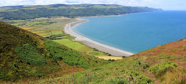  high path, Hurlstone Point, Ruth walking the coast, Somerset