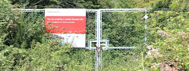 Nuclear zone, Ruth walking around Hinkley Point