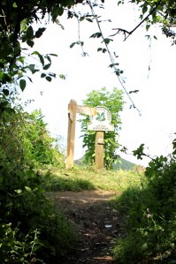 b05 Little Hangman, Ruth walking SWCP, Combe Martin, Devon