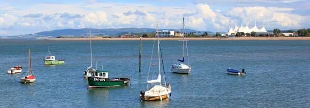 ships, Minehead Harbour, Ruth walking the coast
