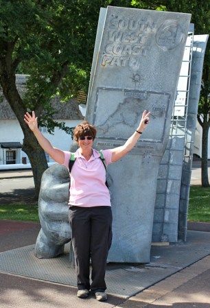 Ruth at the end of SWCP, Minehead