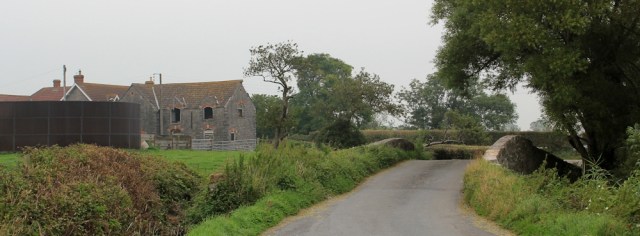 the rural non-village of Wick St Lawrence, Ruth walking in Somerset