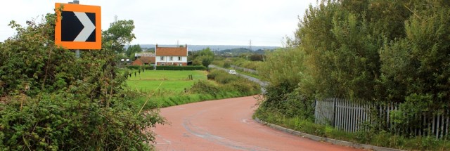  Lleaze Farm, Ruth walking the coast, heading for River Axe