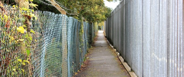  Ruth walking the Wales Coast Path, through Chepstow