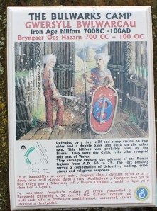  Bulwarks Camp, Iron Age fort, Ruth walking in Chepstow