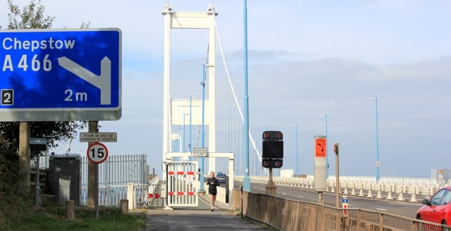entrance to bridge, First Severn Crossing, English side, Ruth Livingstone