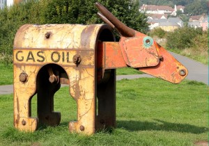 public art, Portishead, Ox, Ruth walking around the coastline