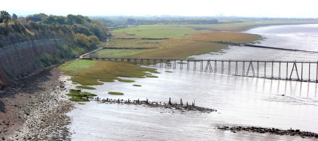 up the estuary, English side of Severn Bridge, Ruth's walk