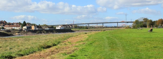 Shirehampton, looking over to Pill, Ruth's walk up the Avon