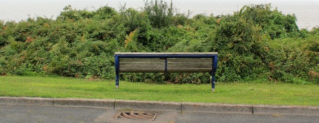 18 a seat with no view, Portishead, Ruth's coastal walk around the UK