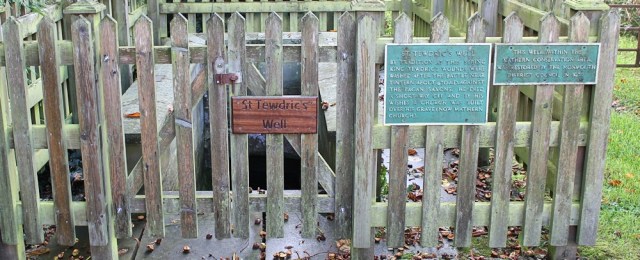 St Tewdric's Well, Mathern, near Chepstow, Ruth walking the coast, Wales