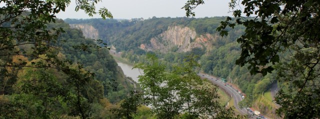 c05 view down into Avon Gorge, Ruth in Leigh Woods