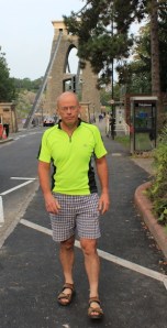  hubby at Clifton Bridge, Avon Gorge, Bristol