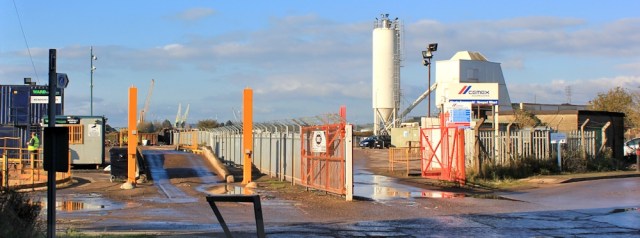  industrial complex, south of Newport, Ruth walking the Wales Coast Path