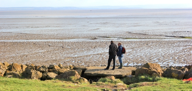 looking over River Severn to Somerset, Ruth's coastal walk