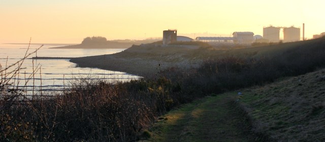 12 industrial zone, Ruth walking into Cardiff