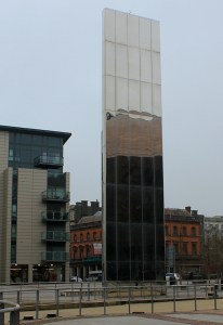 Water Tower, aka Torchwood Tower, Ruth walking around Cardiff Bay