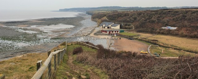 27 Beach at Llantwit Major, Ruth on the Wales Coast Path