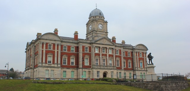 b19 Barry Council Office, Ruth walking the coast in Wales