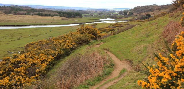 01 Ogmore River, Ruth on the Wales Coast Path