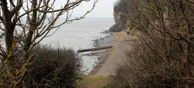  going down to St Donat's Bay, Ruth's coastal walk in Wales