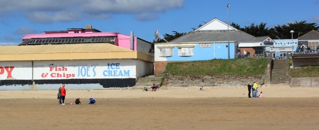  Joe's ice cream, Porthcawl, Ruth on the Wales Coast Path