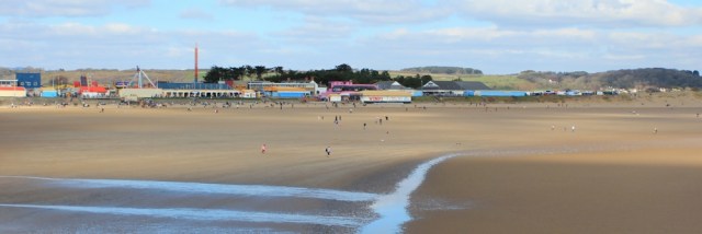 a01 Porthcawl, Ruth on her coastal walk, Wales