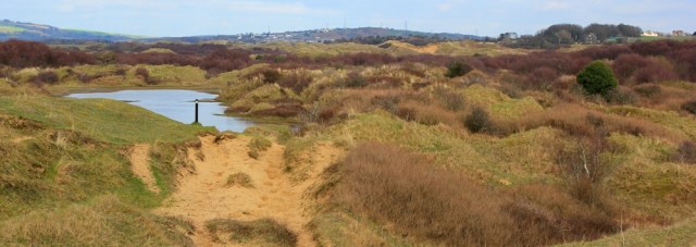 a11 bridleway through Kenfig Dunes, Ruth in Wales