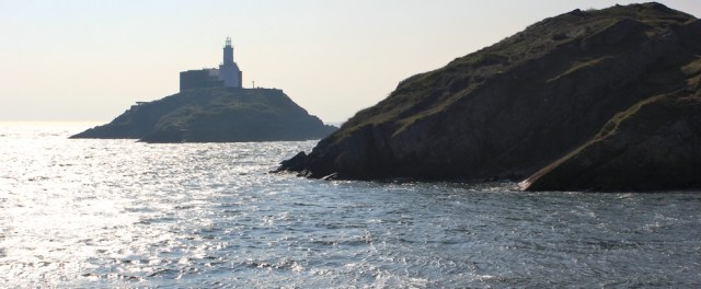 Mumbles Head, Ruth walking in Gower
