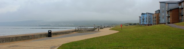 04 Seaside promenade, Ruth on Wales Coast Path