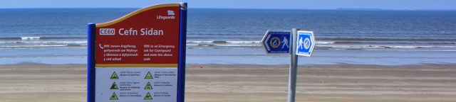 Wales Coast Path sign, Ruth Livingstone