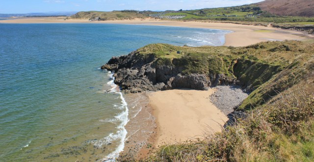  Foxhole Point, Broughton Bay, Ruth hiking in the Gower, Wales