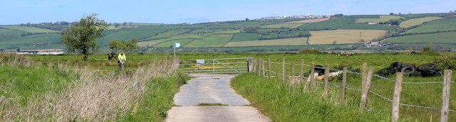 13 cycle route 4, Ruth walking the Wales Coast Path