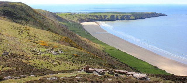 16 Rhossili Down, looking towards Rhossili, Ruth Livingstone