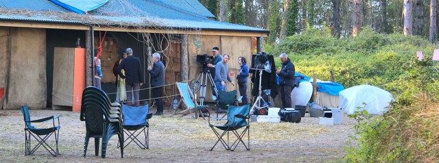 x15 film set, Whiteford Nature Reserve, Ruth walking in Wales