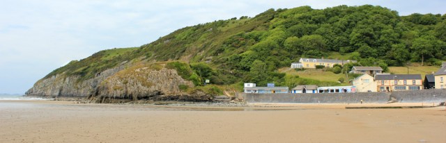 Pendine and Gilman Point, Ruth walking the Wales Coast Path