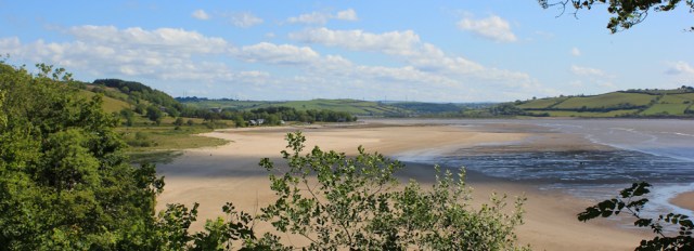 03 light and shade on River Towy, Ruth Livingstone walking the coast