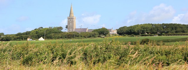 12 church at Warren, Ruth walking around the Castlemartin Range