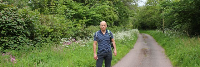 15 woodpecker tree, Ruth with hubby in Carmarthenshire