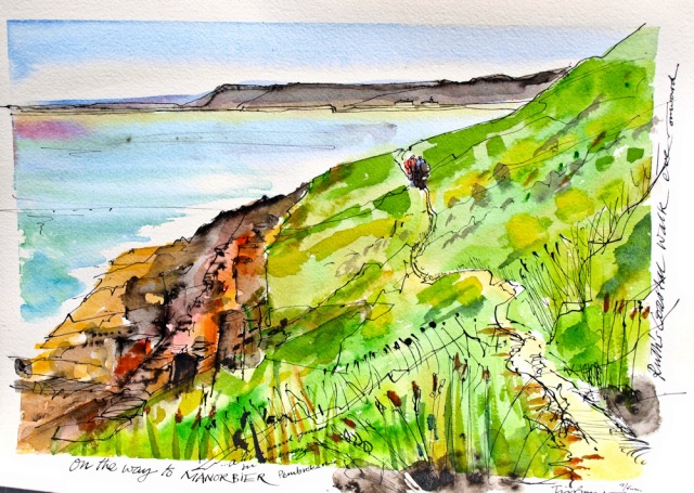 20 Painting by Tim Baynes, on way to Manorbier