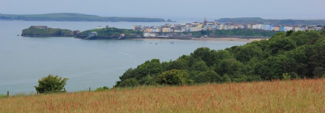  Tenby, Ruth walking the Pembrokeshire coast
