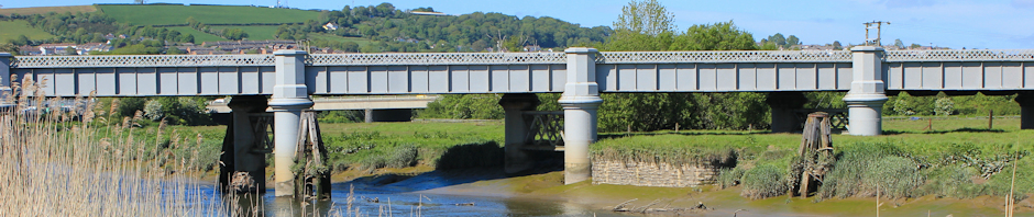 header, railway bridge over Towy, Ruth Livingstone