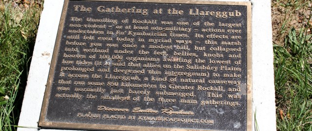 The Gathering at the Llareggub, Ruth Livingstone in Laugharne