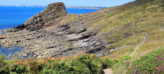 11 Rickets Head, Ruth hiking in Wales